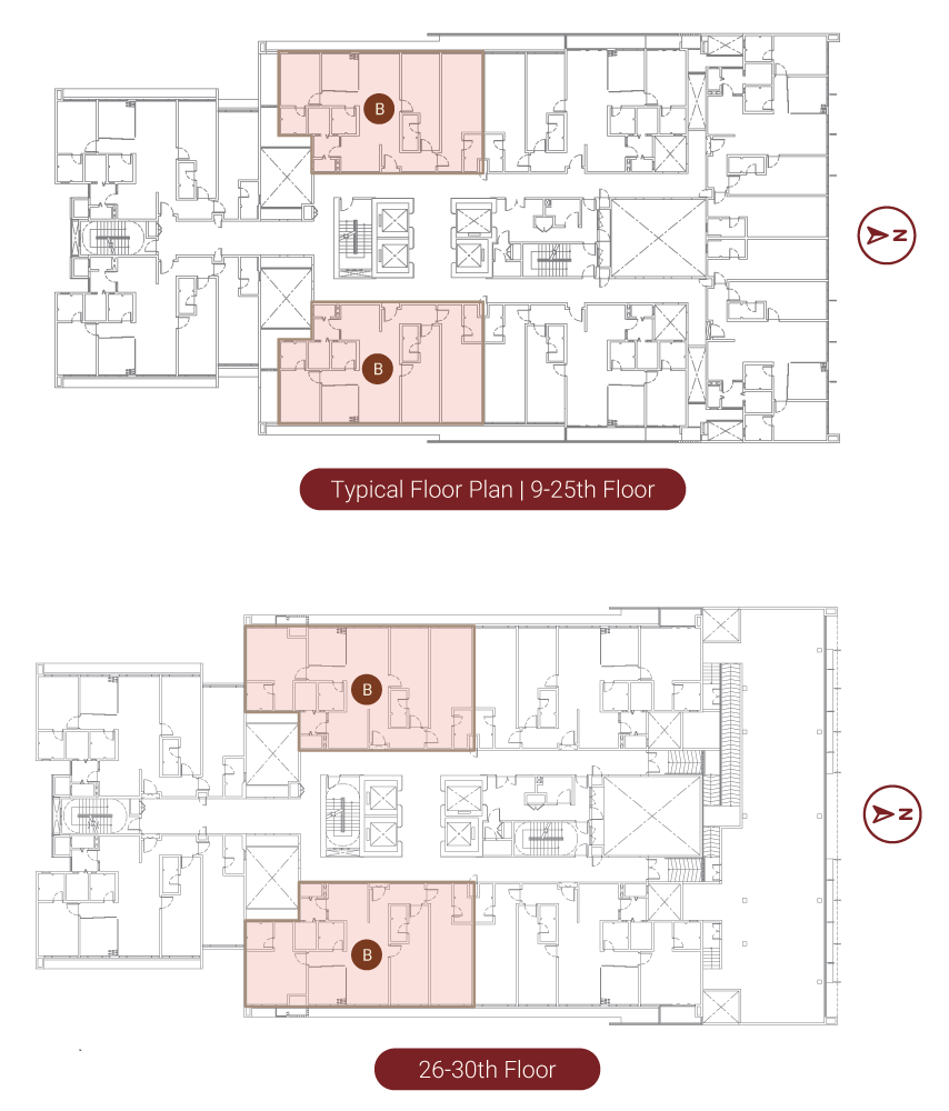 Type B floor location